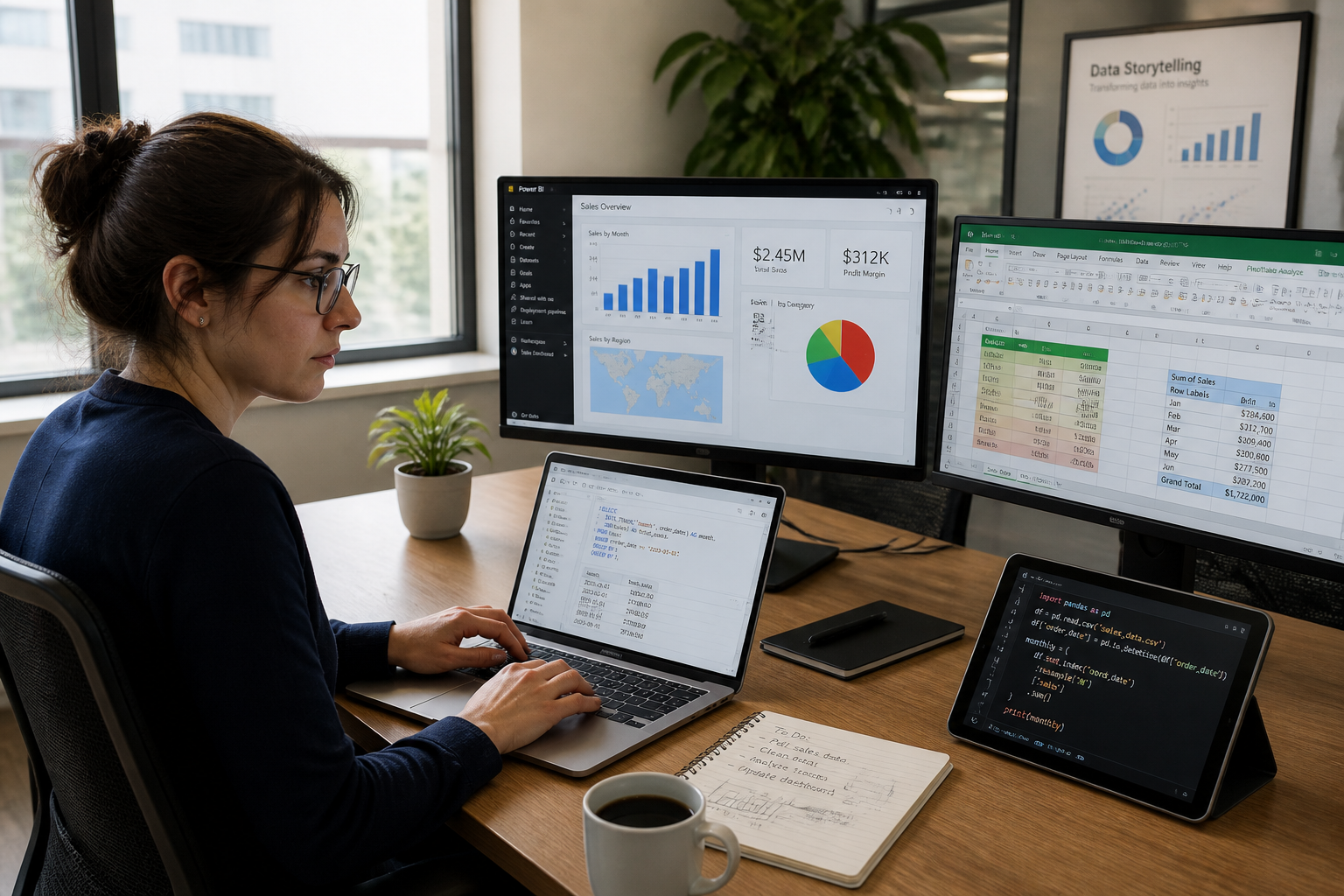 Data analyst : les outils incontournables (Excel, SQL, Power BI, Python)