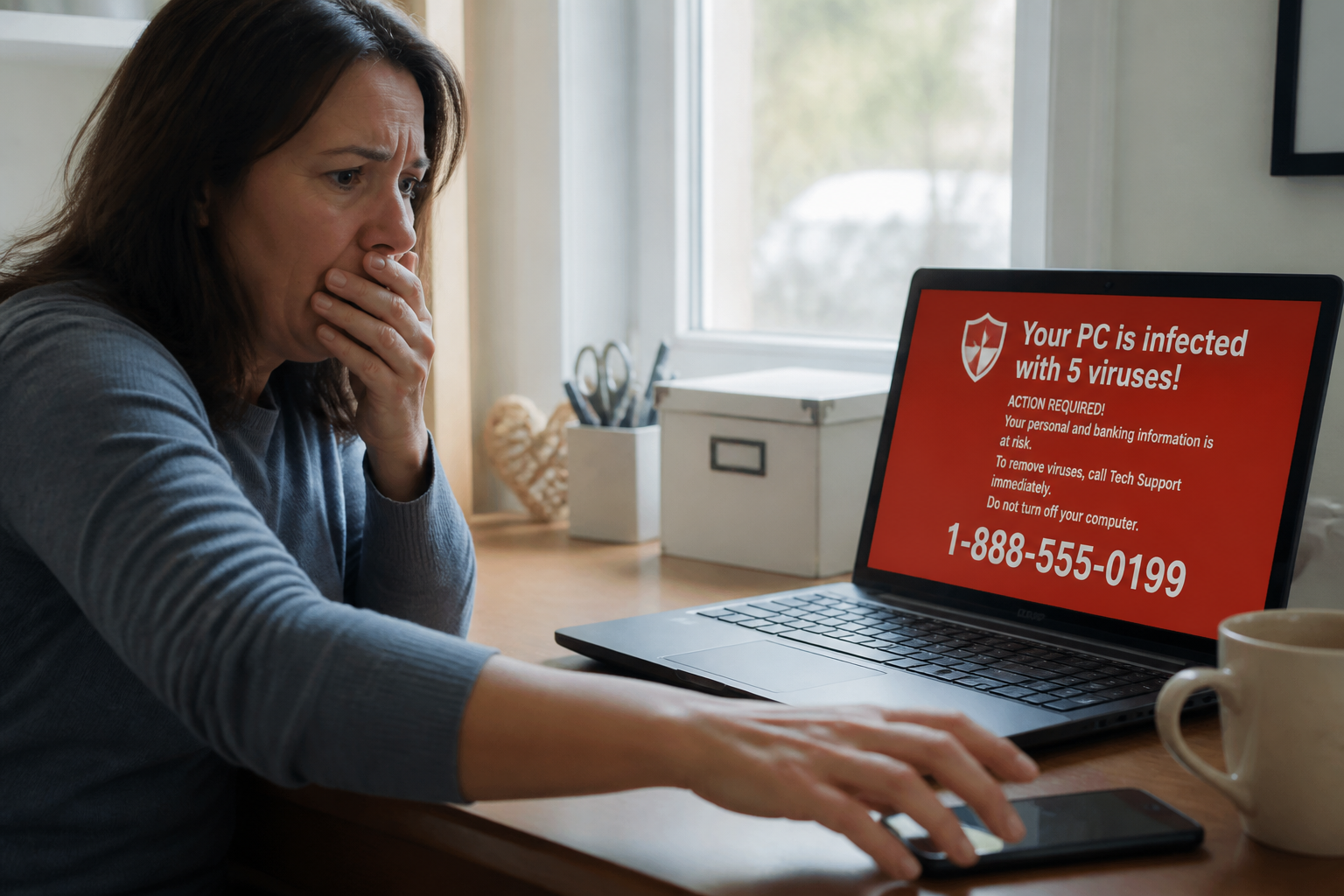 Arnaque au faux support technique IA : comment les escrocs vous piègent