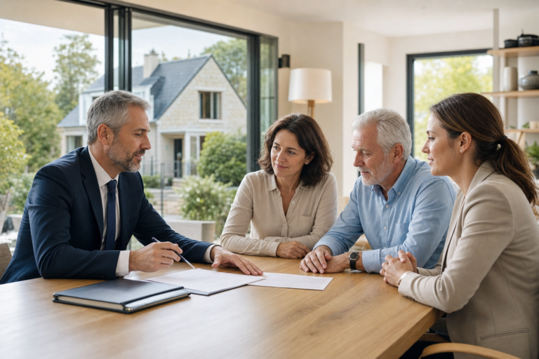 Discussion notariale autour d’une maison familiale vendue en viager