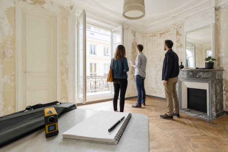 Visite technique d’un appartement ancien avant achat avec travaux à prévoir