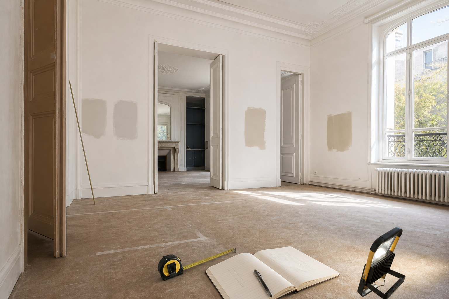 Appartement ancien inspecté avant achat avec travaux à anticiper