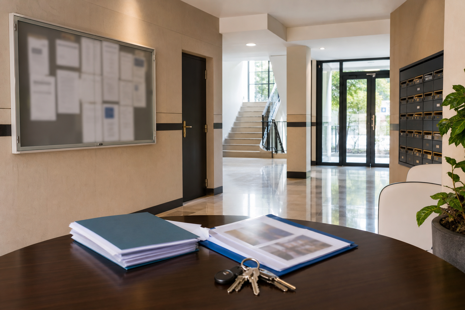 Dossier de travaux de copropriété préparé pour une assemblée générale
